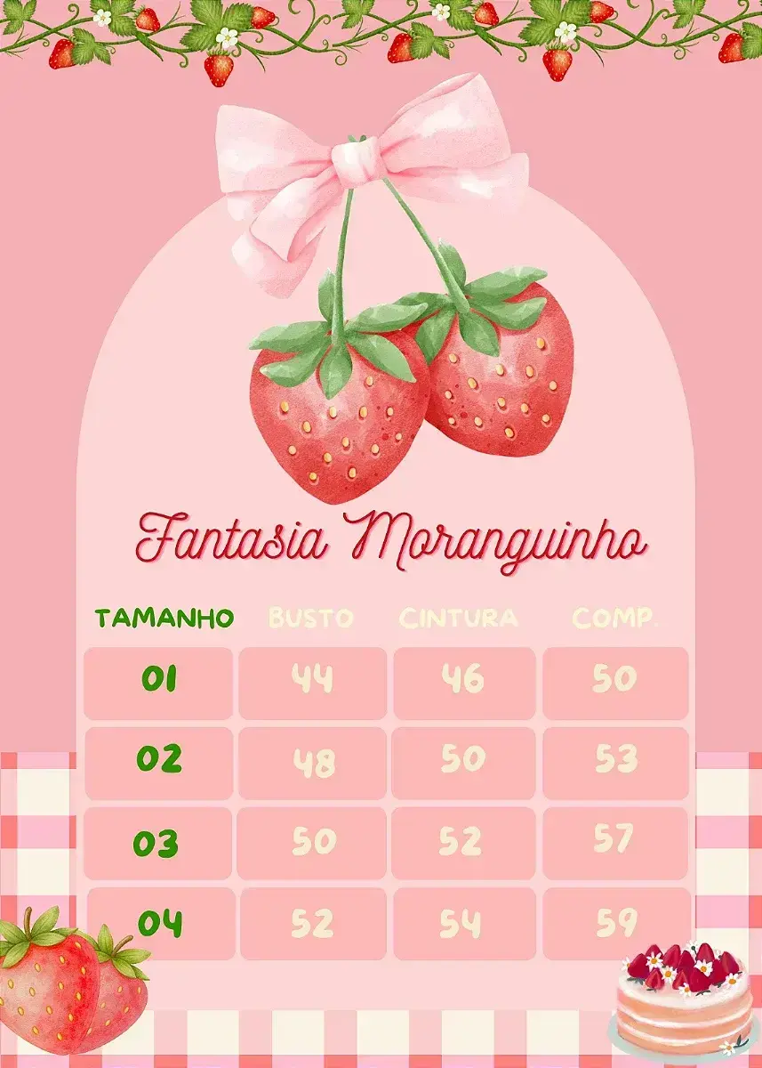 Guia de tamanhos