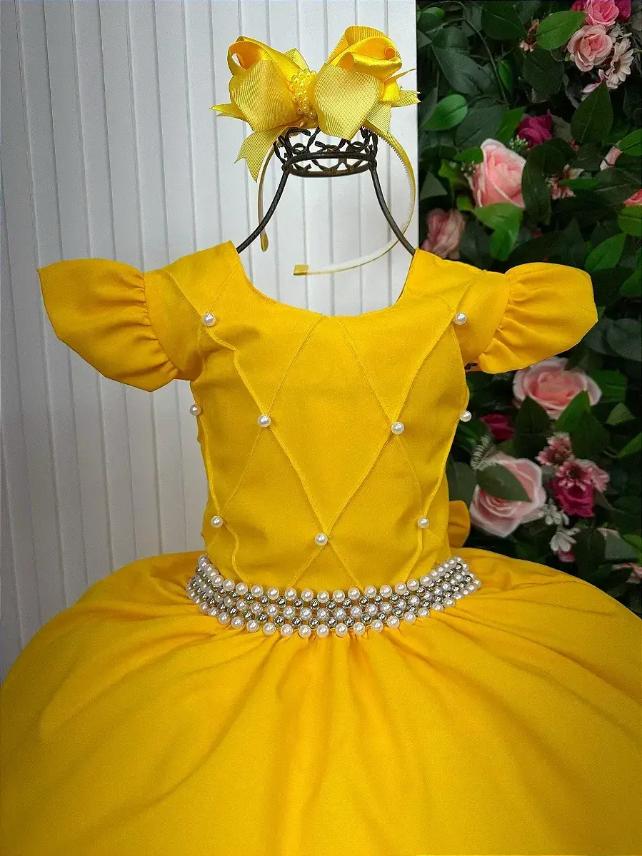 Vestido ariane longo amarelo gema, foto 8