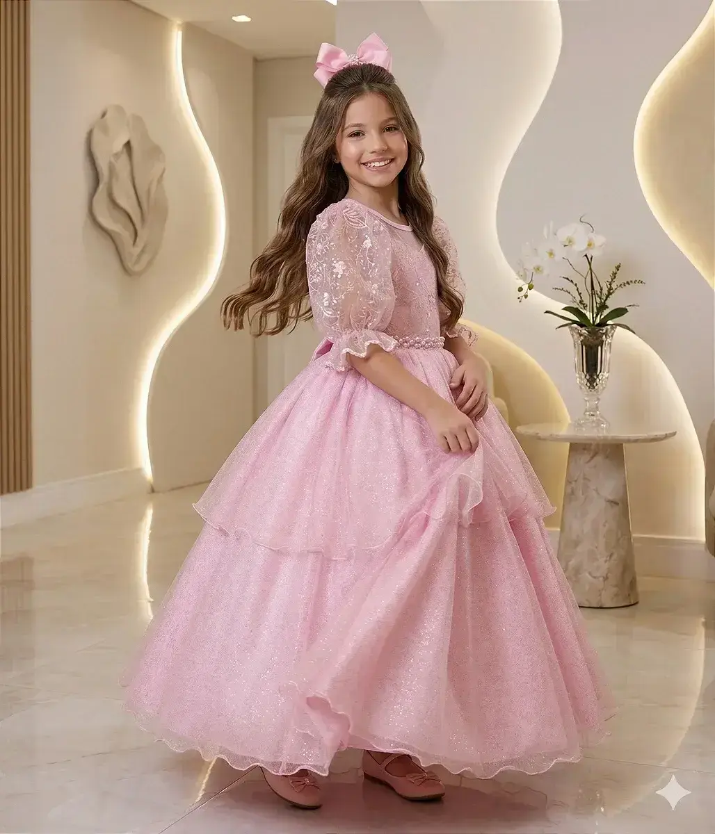 Vestido longo eva rosa, foto 2