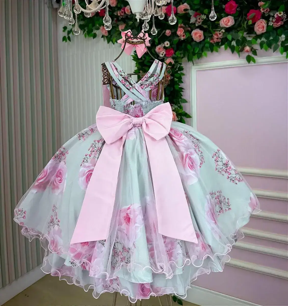 Vestido celina florido verde claro, foto 5