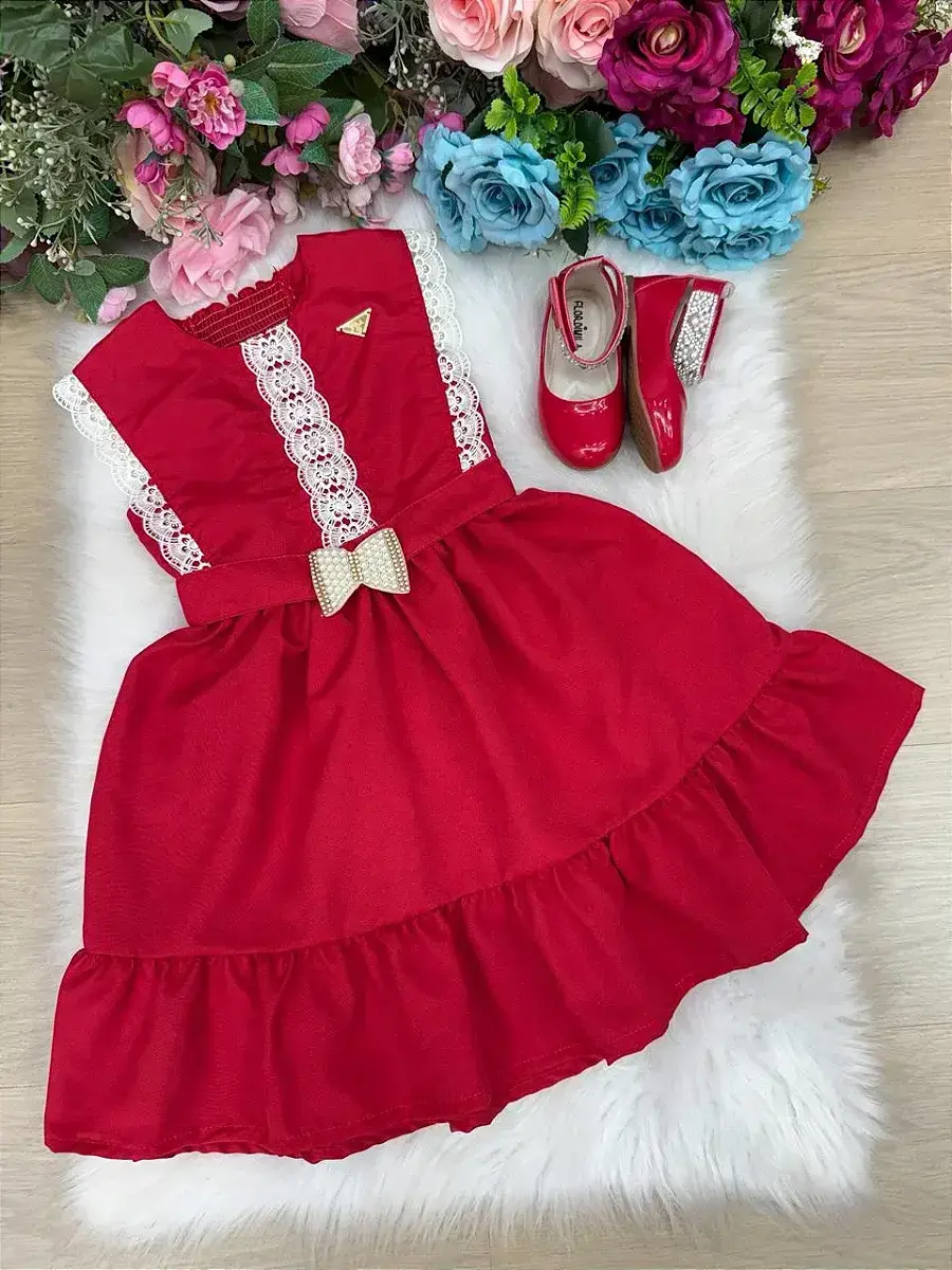 Vestido valeria vermelho