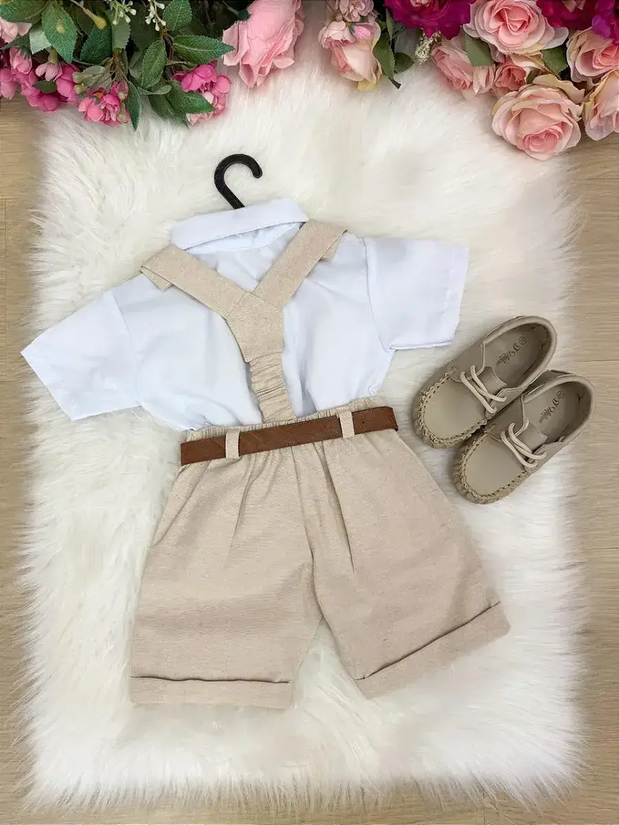 Conjunto social linho shorts, foto 6