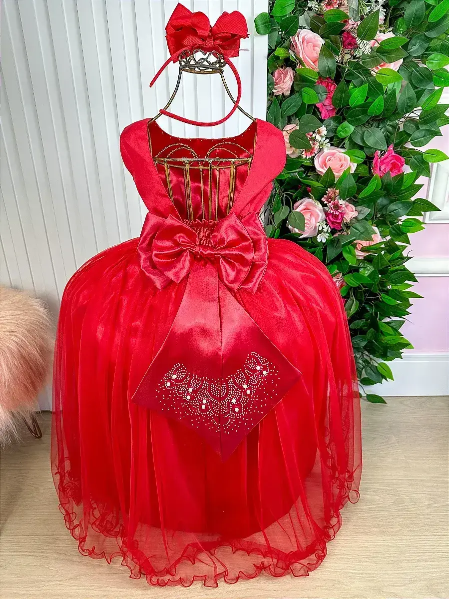 Vestido longo regata vermelho, foto 5
