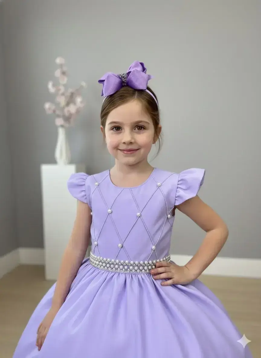 Vestido ariane longo lilás, foto 5