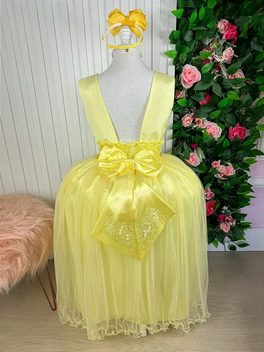 Vestido longo regata amarelo, foto 4