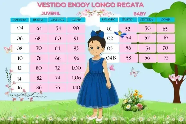Guia de tamanhos