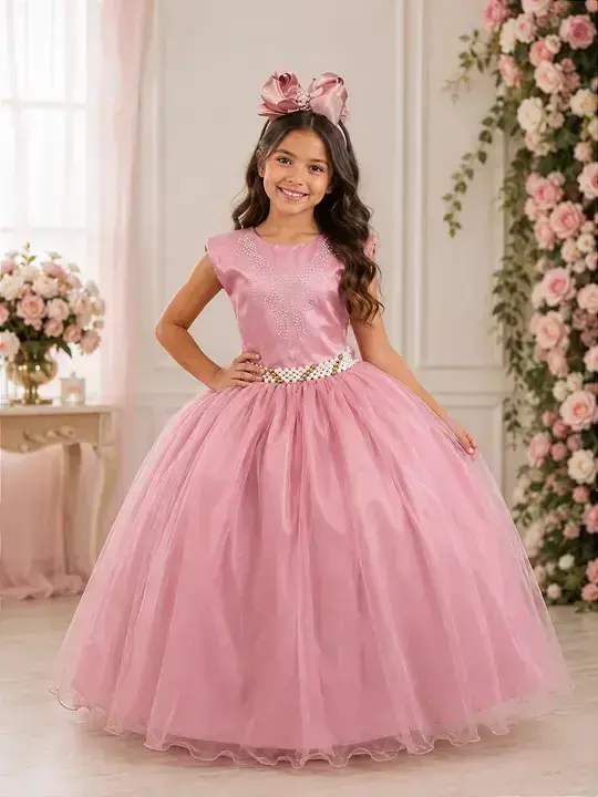 Vestido longo larissa rose