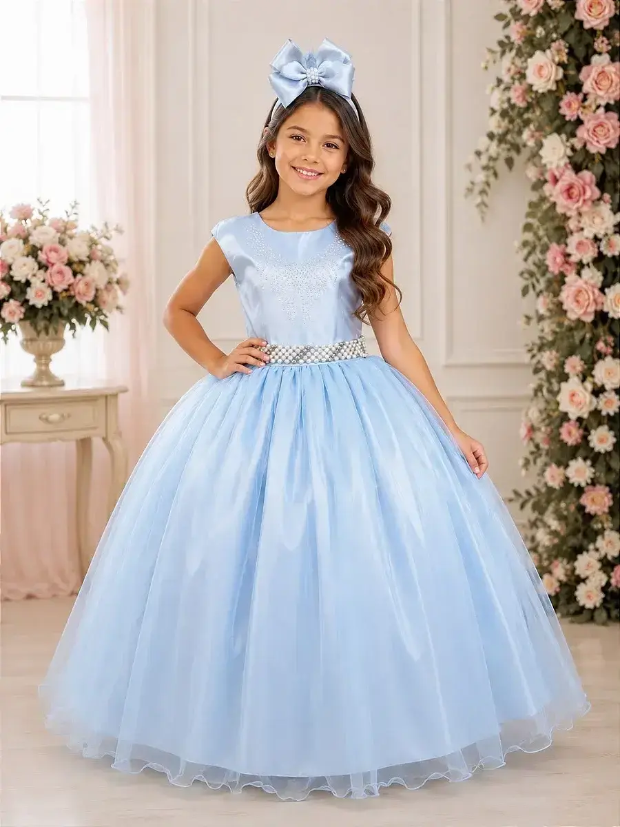 Vestido longo larissa azul