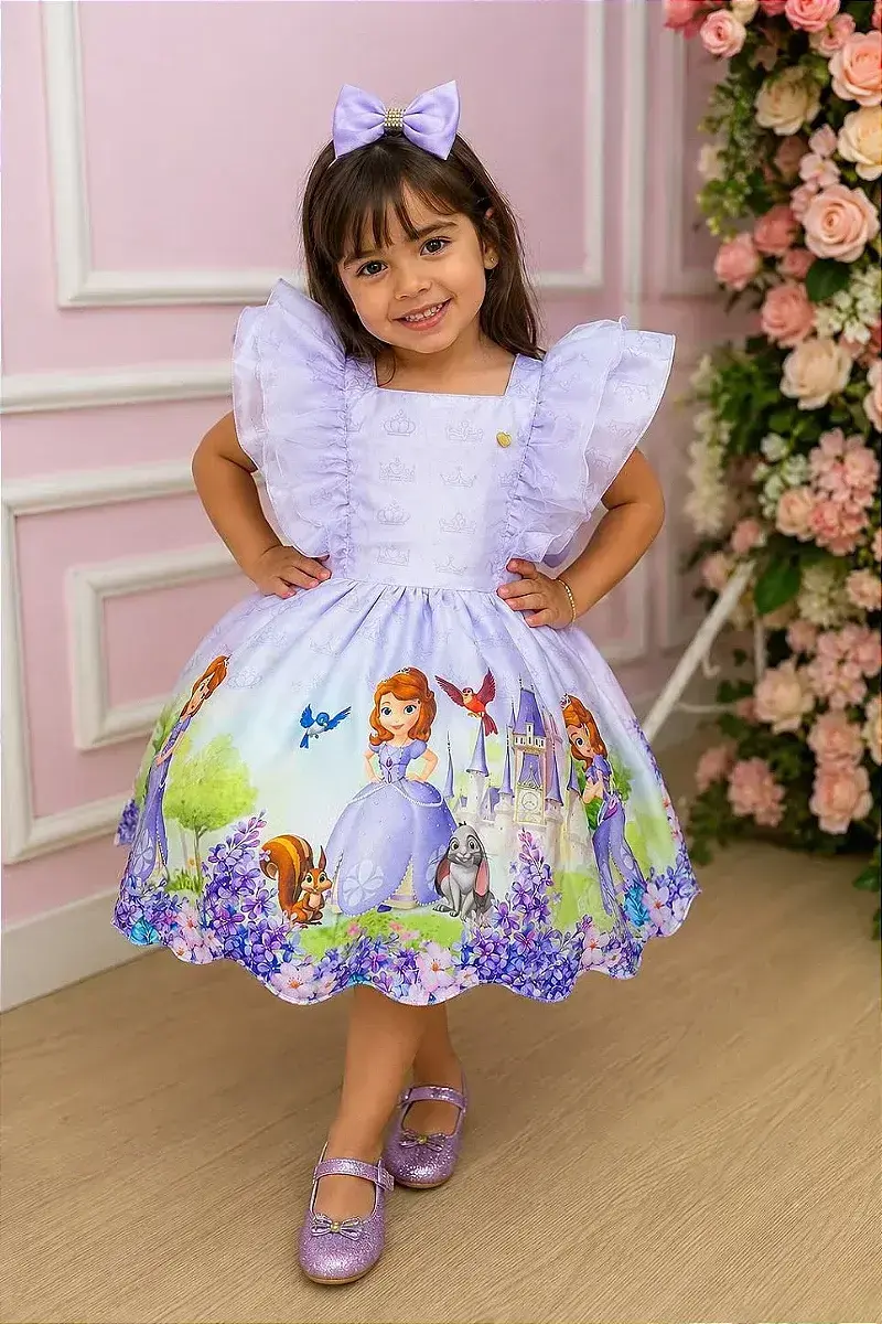 Vestido festa princesa sofia