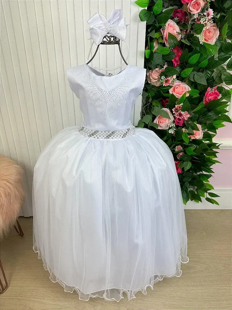 Vestido longo larissa branco, foto 2
