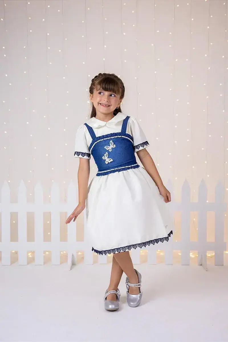 Vestido jhenni off colete jeans