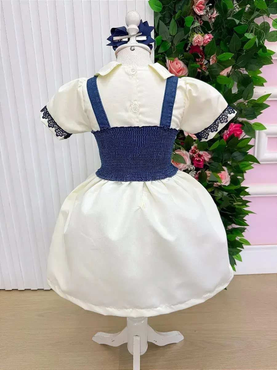 Vestido jhenni off colete jeans, foto 6