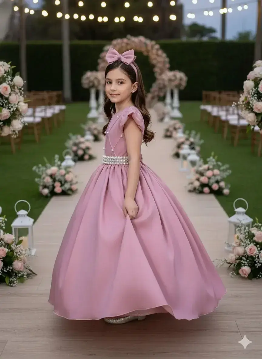 Vestido ariane longo rosê, foto 2
