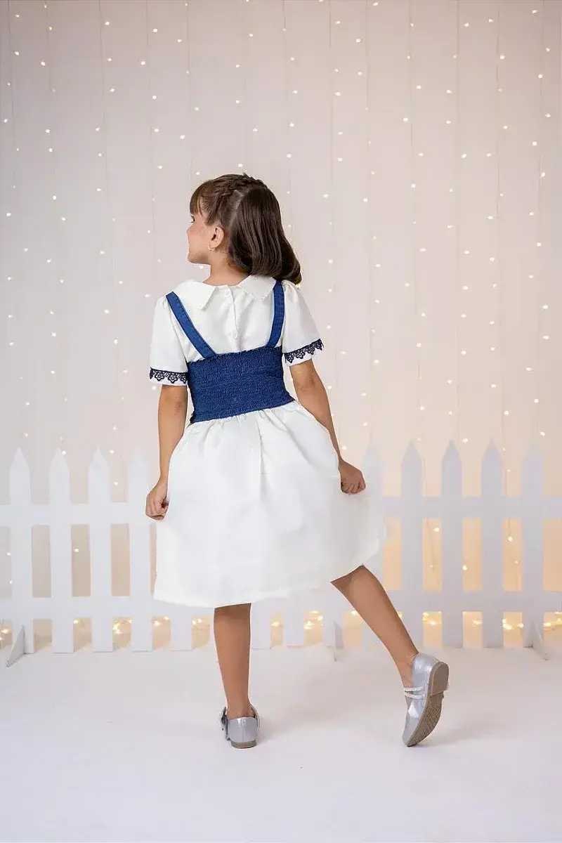 Vestido jhenni off colete jeans, foto 3