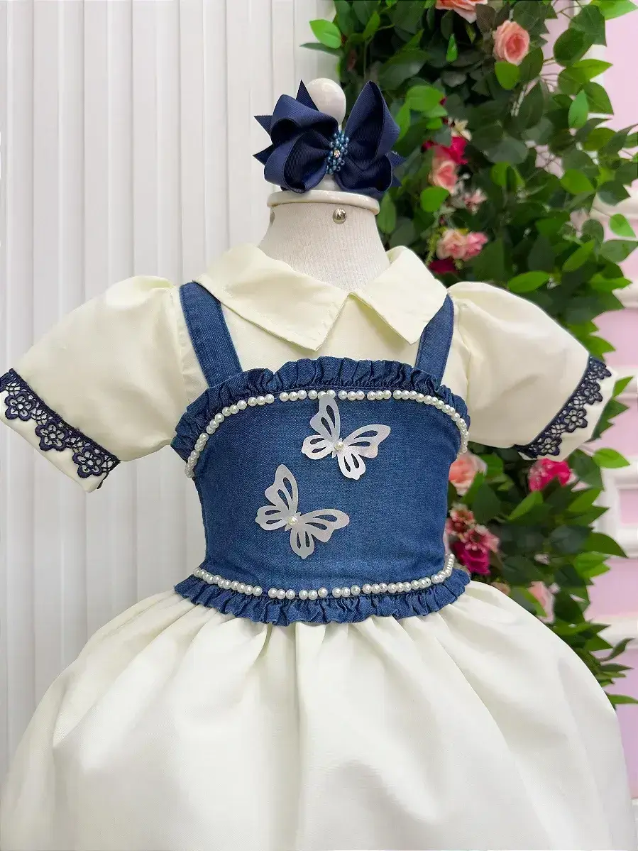 Vestido jhenni off colete jeans, foto 5