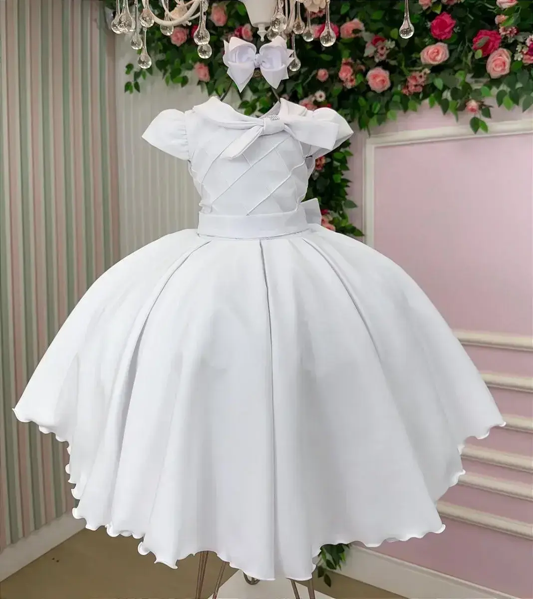 Vestido ravena branco