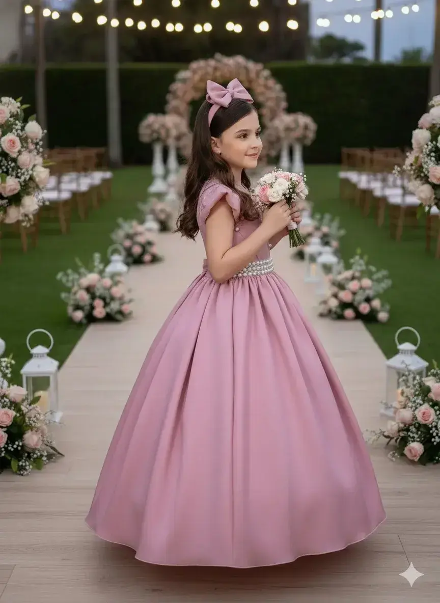 Vestido ariane longo rosê, foto 3