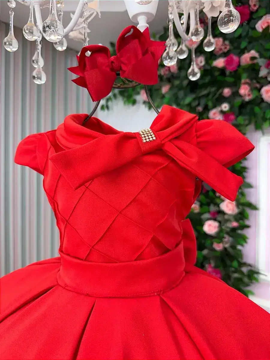 Vestido ravena vermelho, foto 6