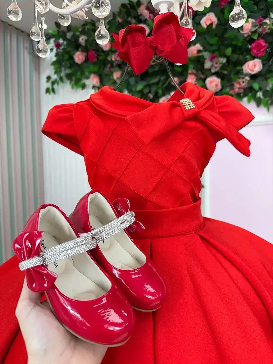 Vestido ravena vermelho, foto 7