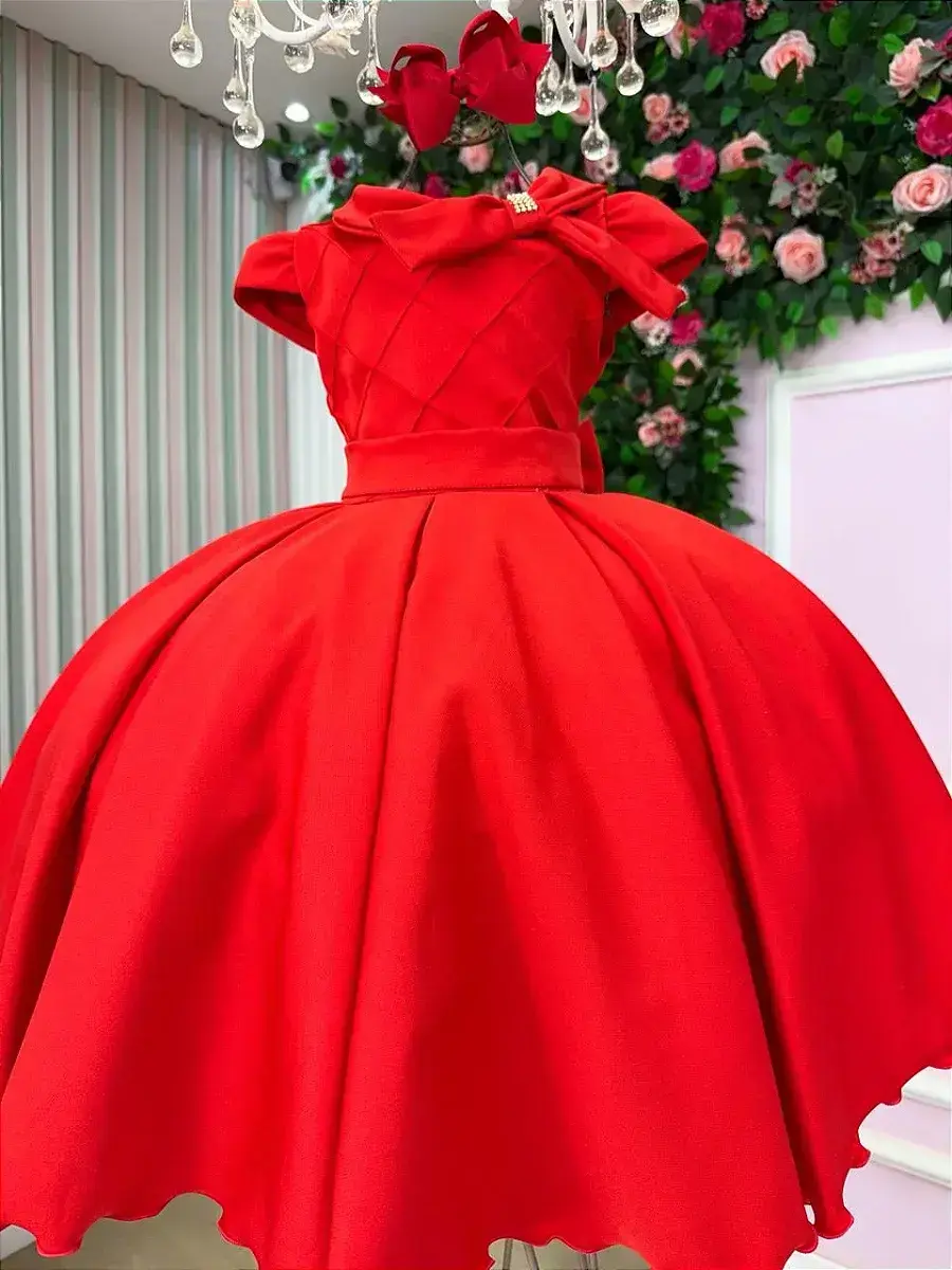 Vestido ravena vermelho, foto 3