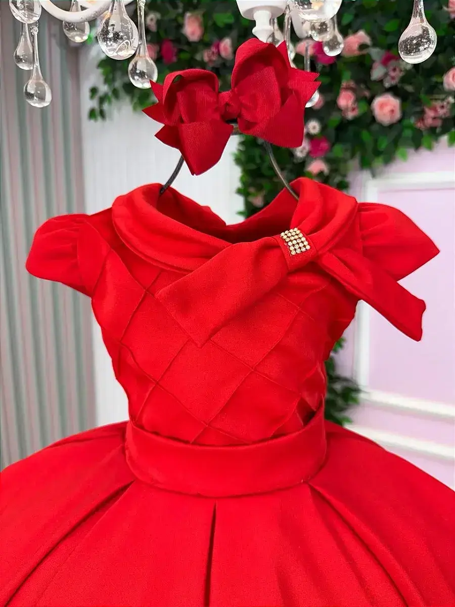Vestido ravena vermelho, foto 4