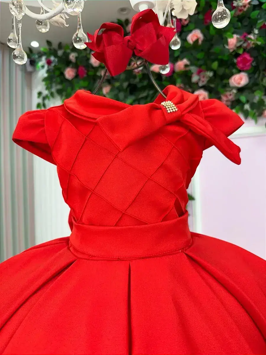 Vestido ravena vermelho, foto 5