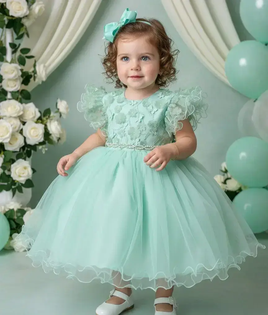 Vestido angelie verde menta