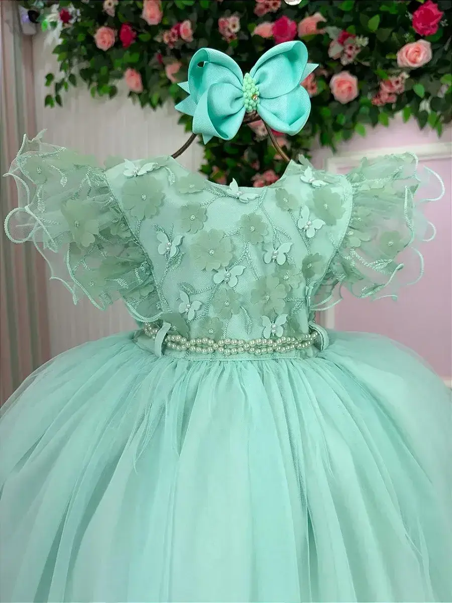 Vestido angelie verde menta, foto 5