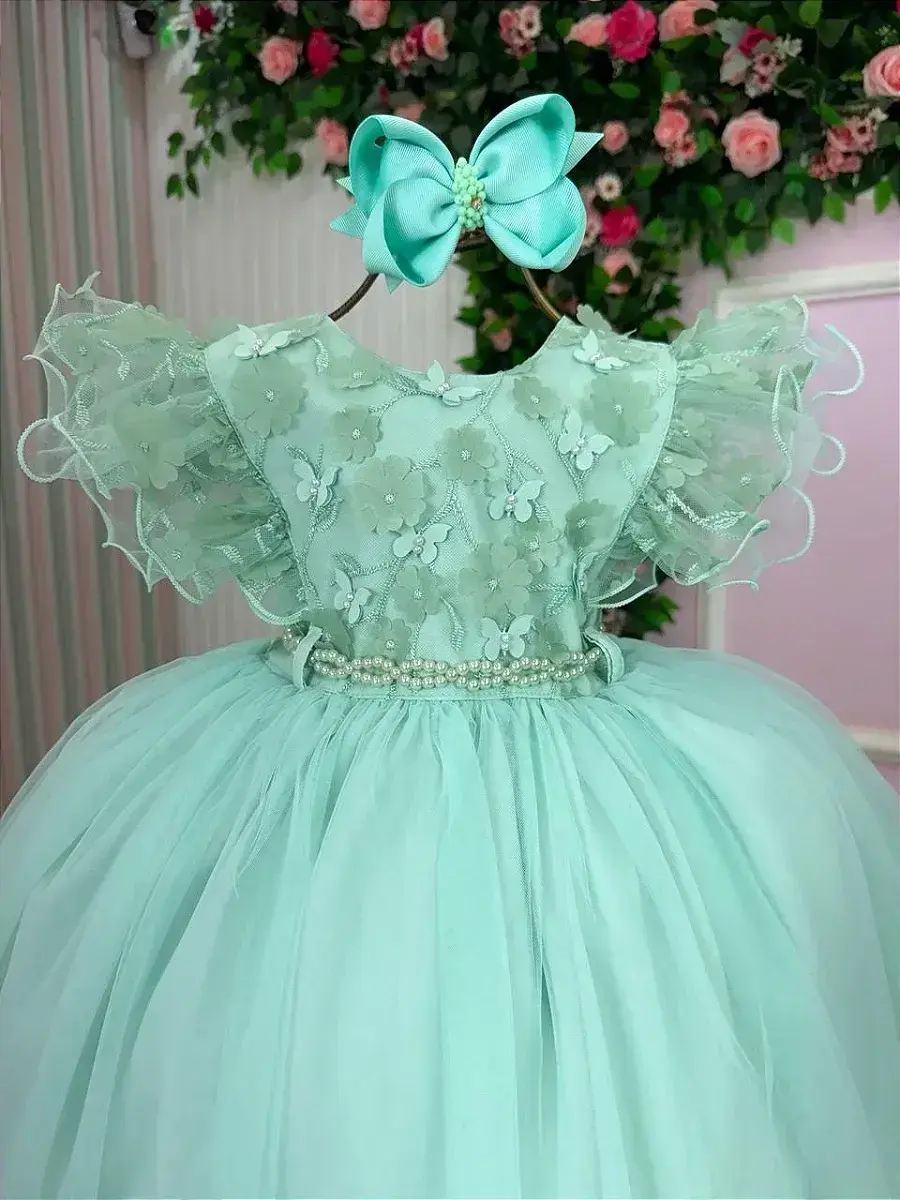 Vestido angelie verde menta, foto 6