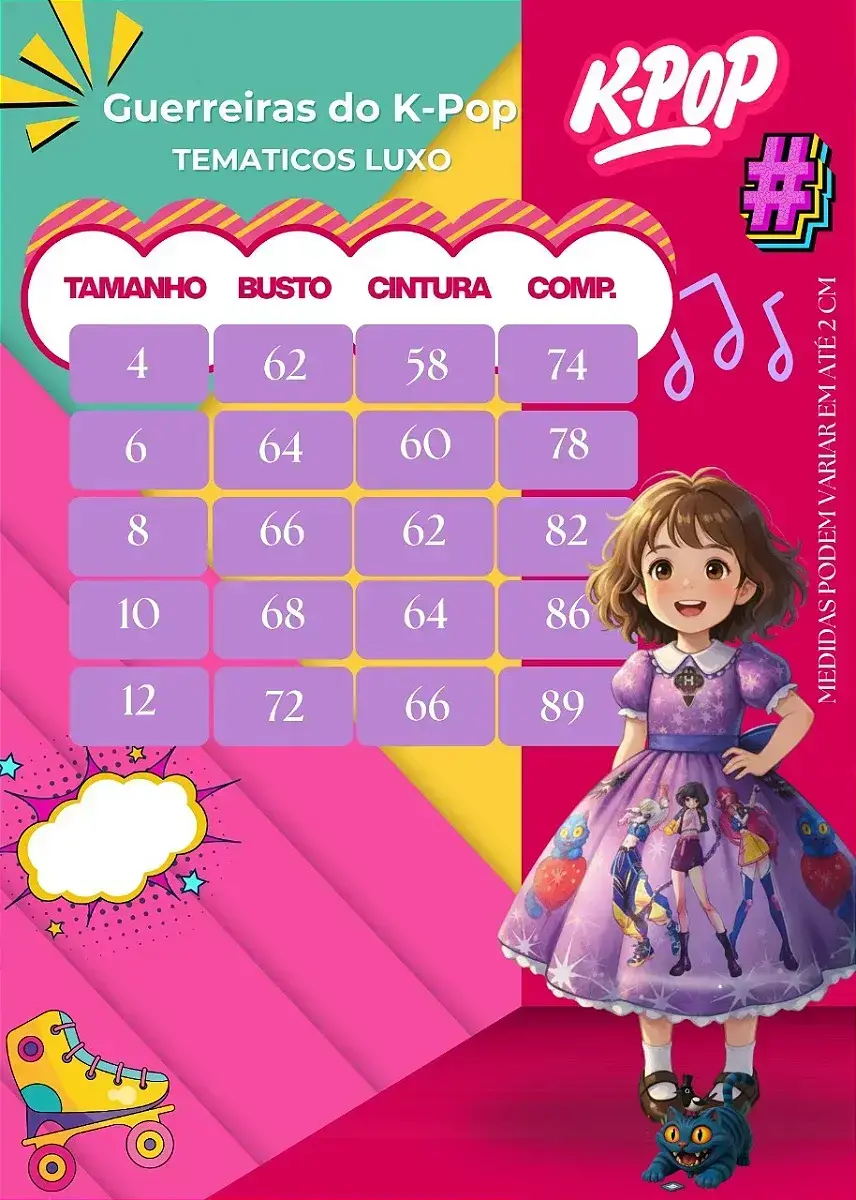 Guia de tamanhos