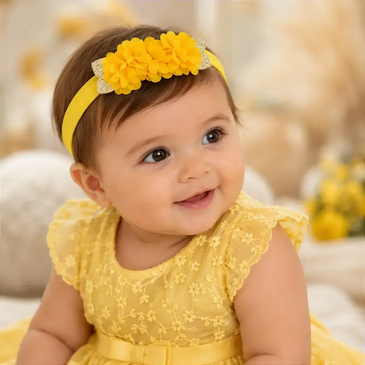 Faixa flores amarelo