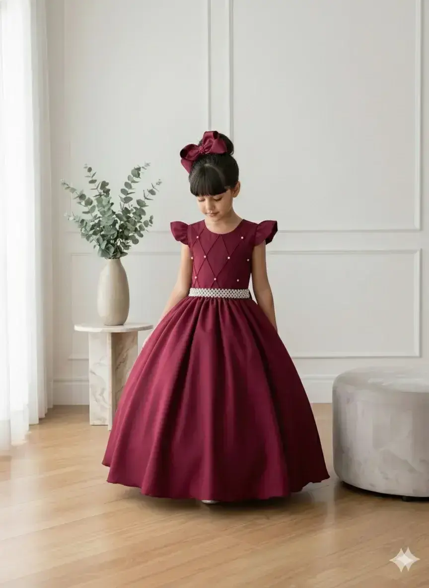 Vestido ariane longo marsala, foto 4