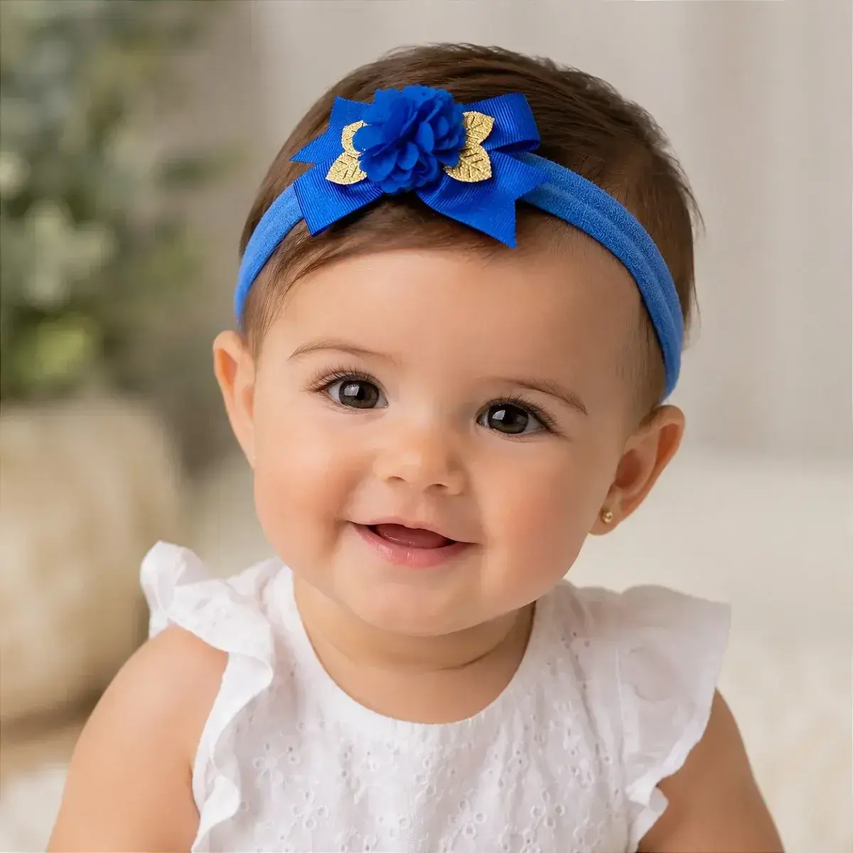 Faixa florzinha azul