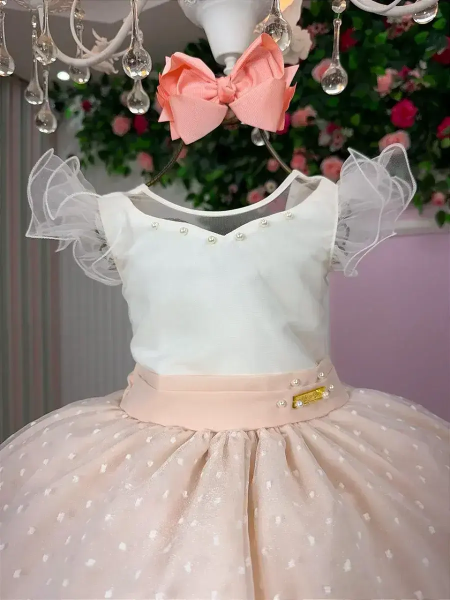 Vestido betani pessego, foto 5