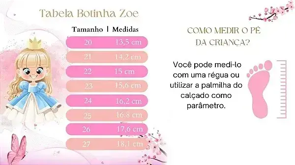 Guia de tamanhos