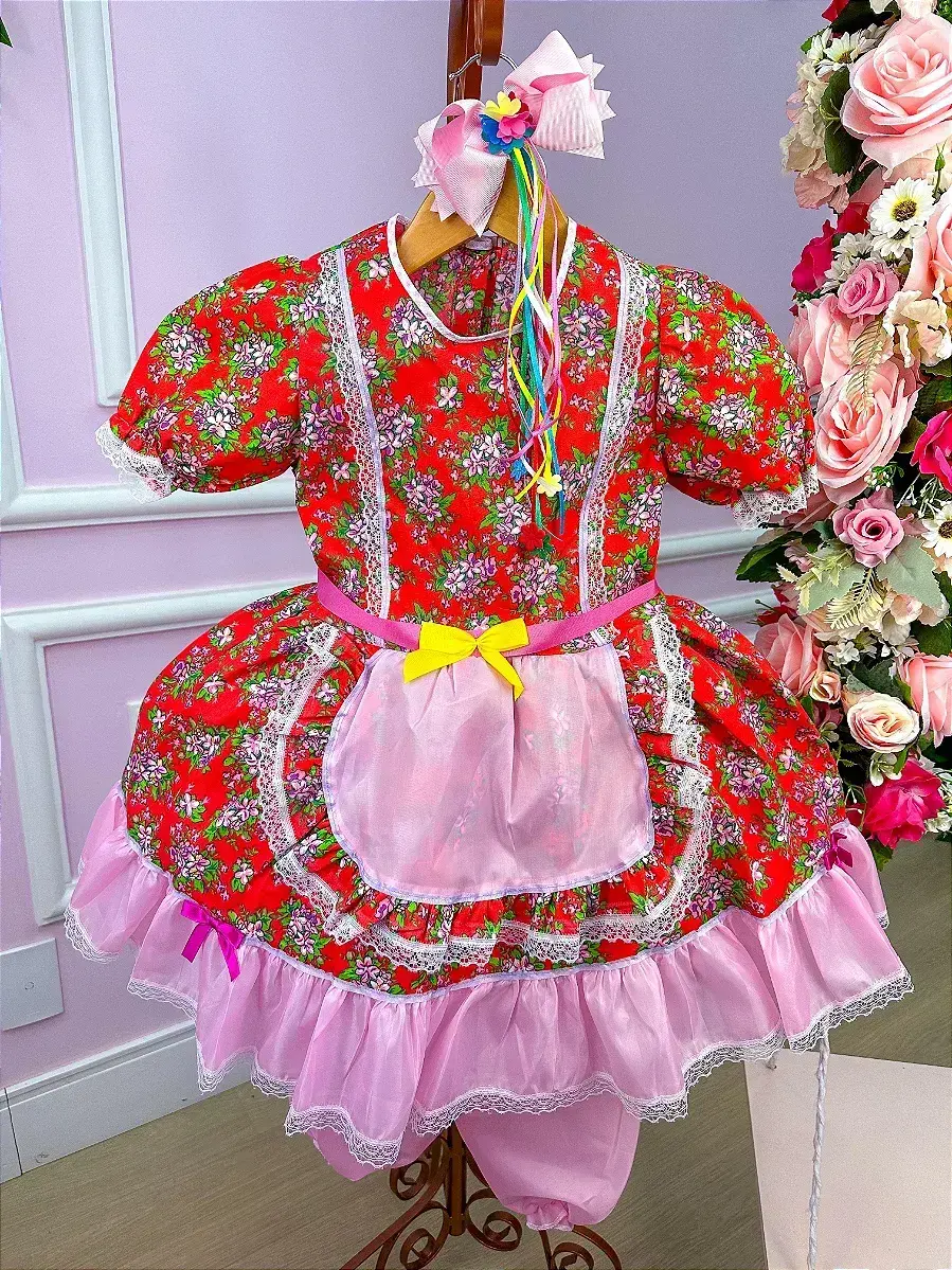 Vestido junino poliana