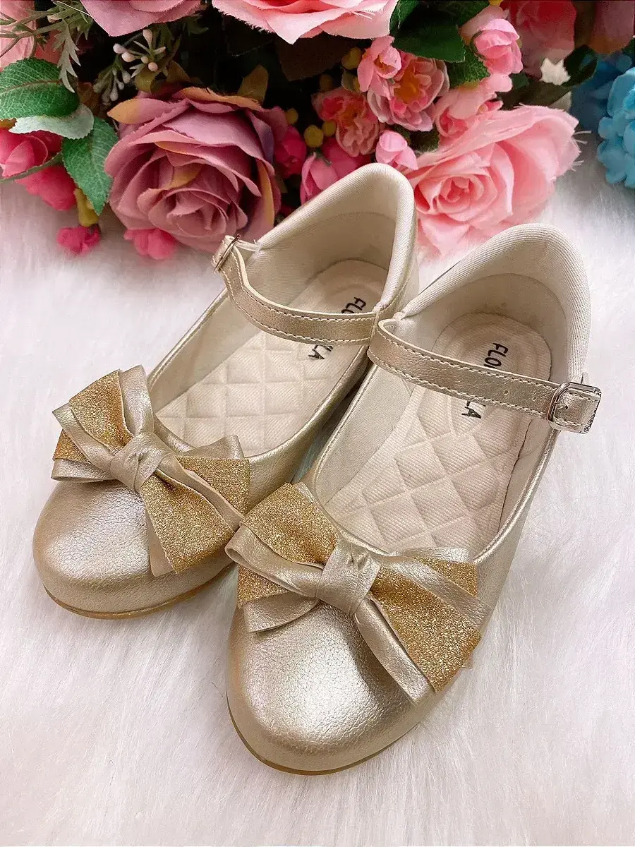 Sapatilha fashion dourada, foto 3