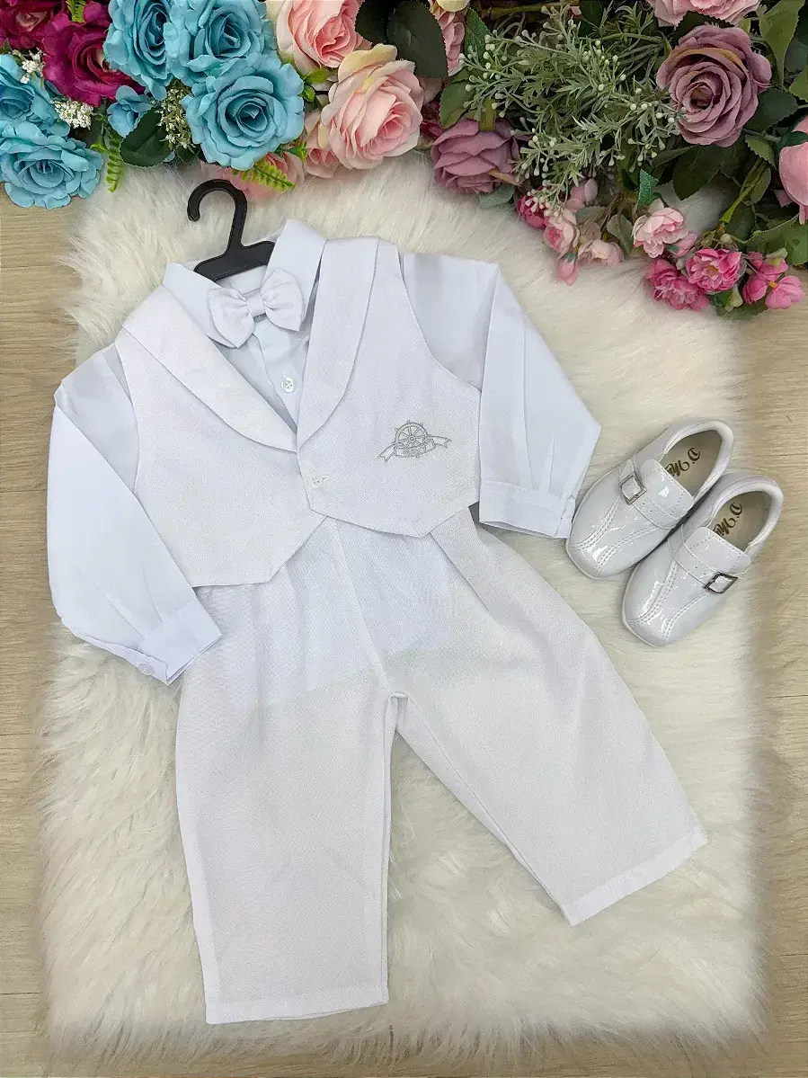 Conjunto social felipe calça branco