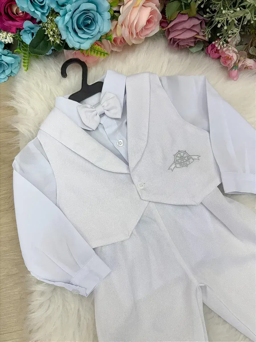 Conjunto social felipe calça branco, foto 2
