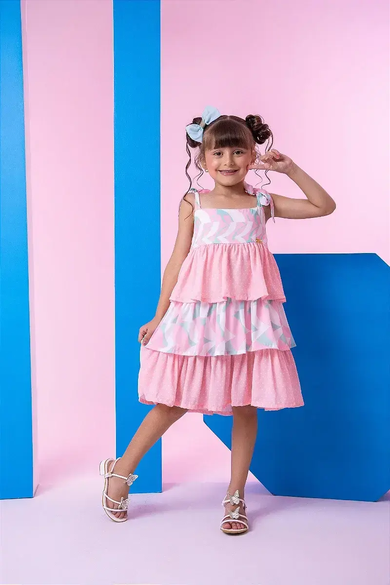 Vestido eloa rosa, foto 2