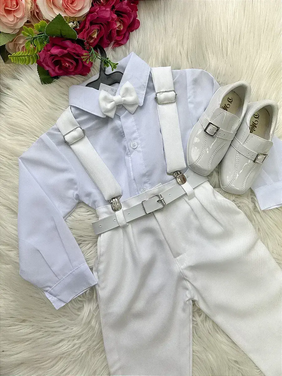 Conjunto leo suspensorio branco, foto 3