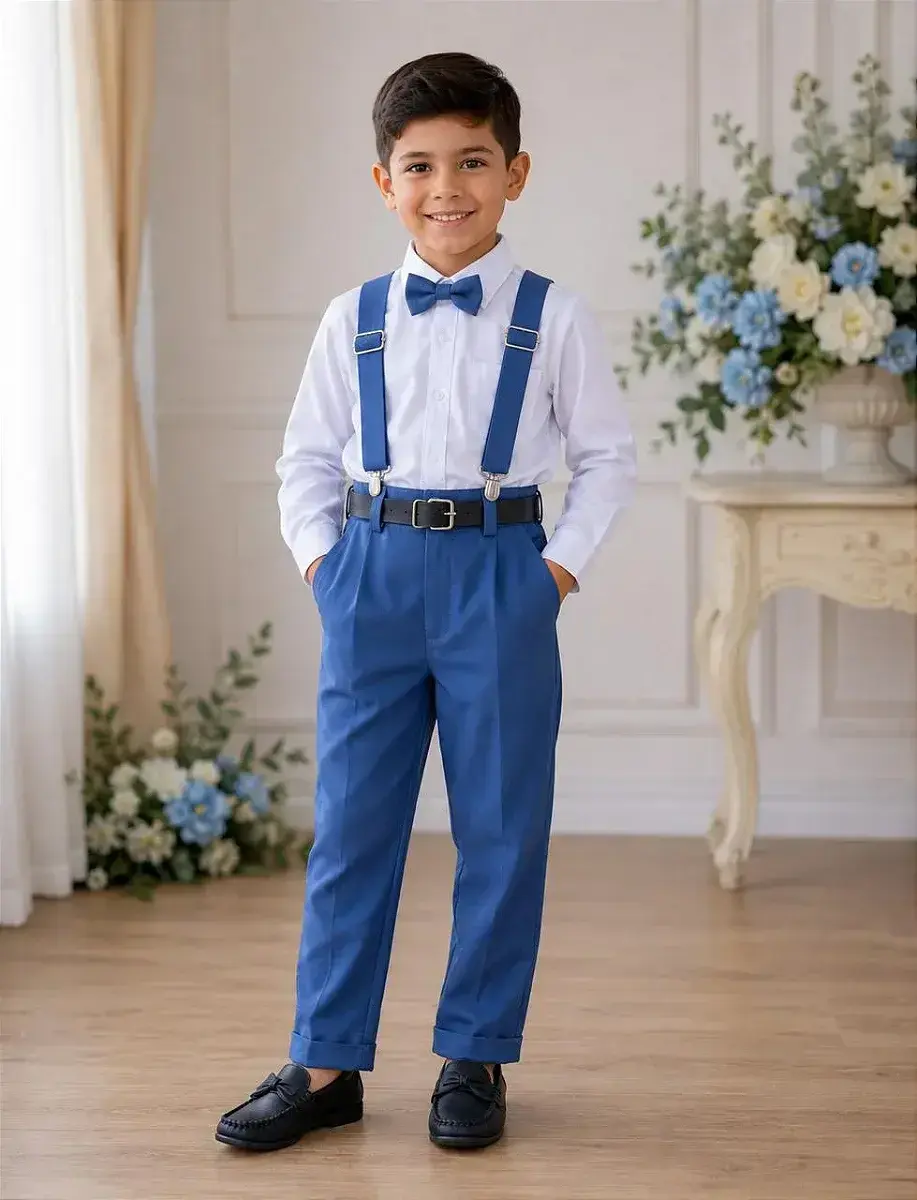Conjunto leo suspensorio azul