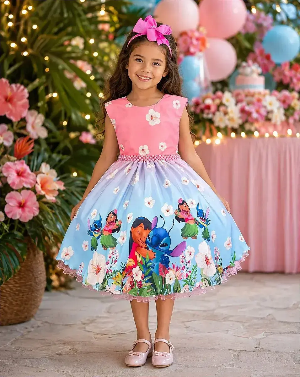 Vestido festa Lilo Stitch