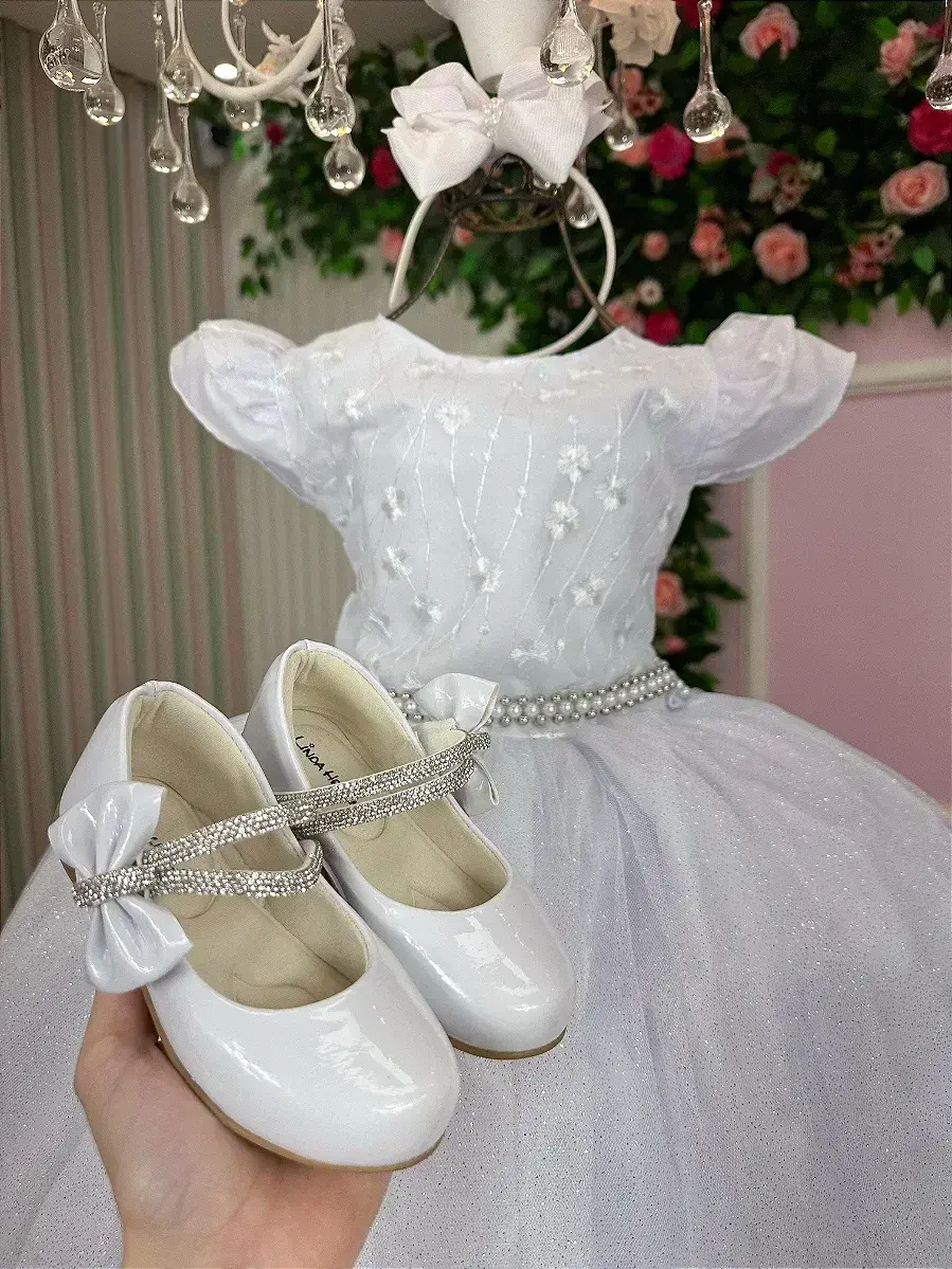 Vestido branco ester, foto 3