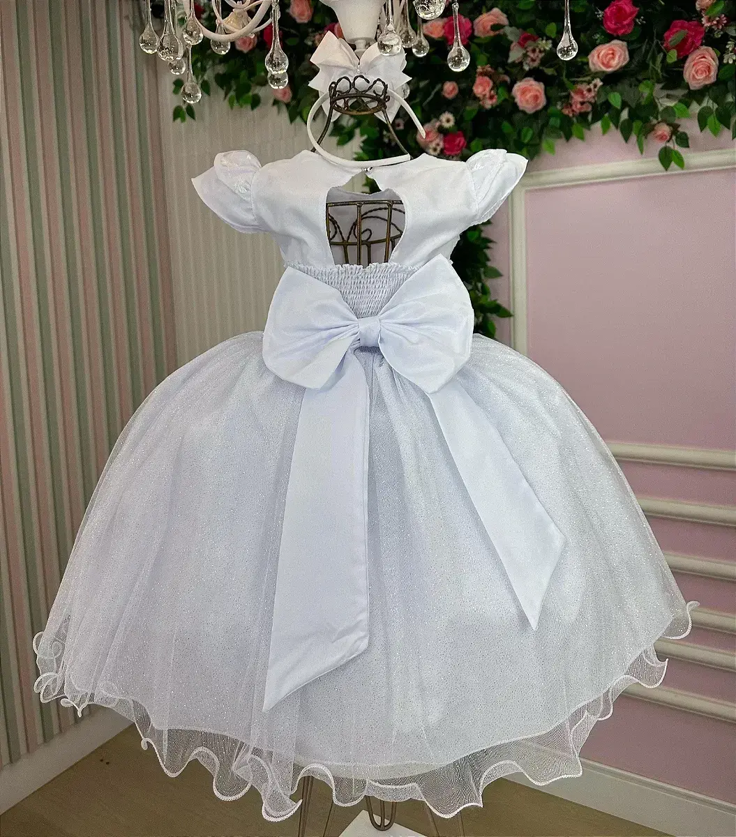 Vestido branco ester, foto 4