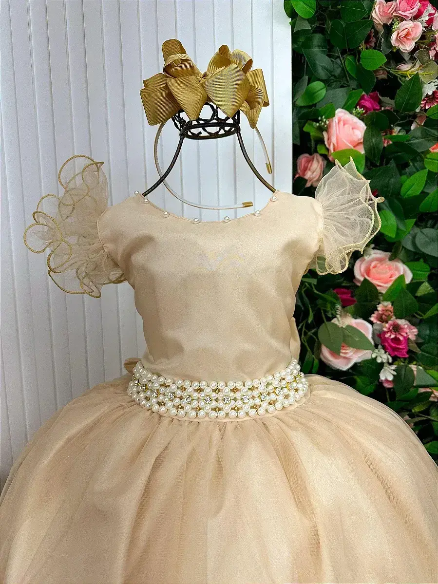 Vestido longo dourado, foto 5
