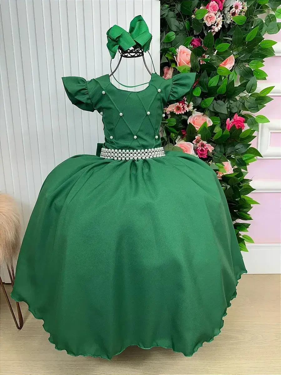 Vestido ariane longo verde esmeralda, foto 7