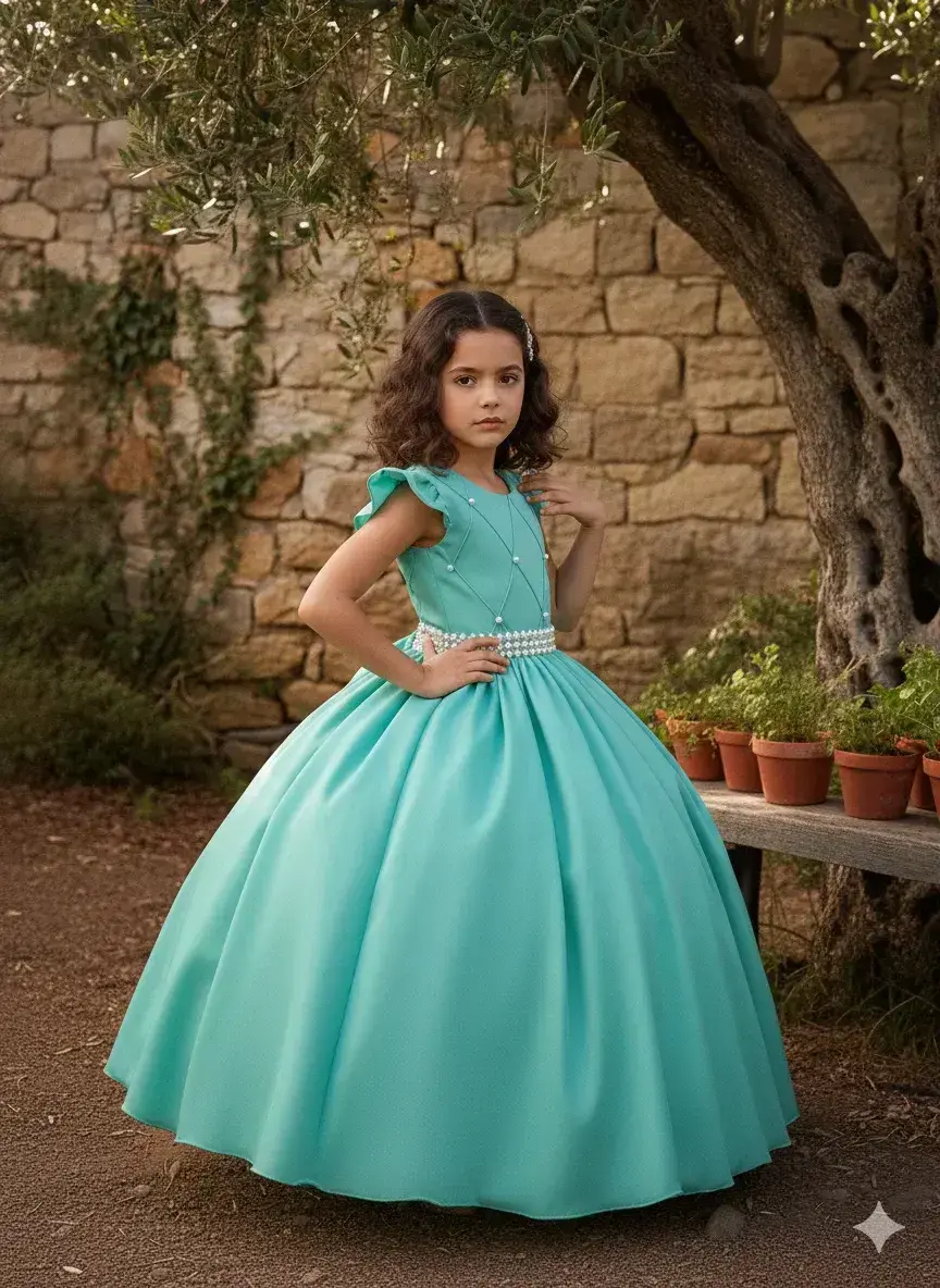Vestido ariane longo verde menta, foto 3