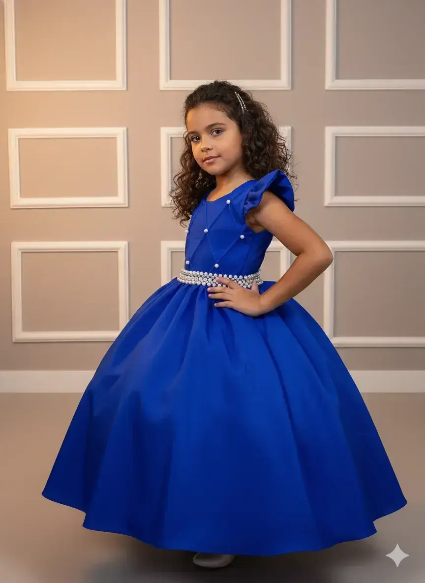 Vestido ariane longo azul royal, foto 2