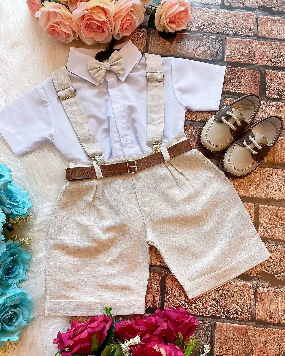 Conjunto social linho shorts, foto 2